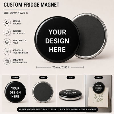 Custom Magnet Kulkas Foto Aesthetic 75mm | Fridge Magnet Souvenir Murah
